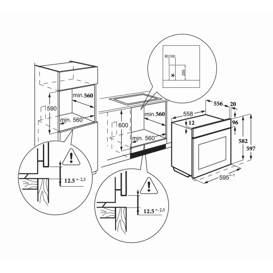 MasterKitchen MKO906PRMXS Beépíthető villany sütő