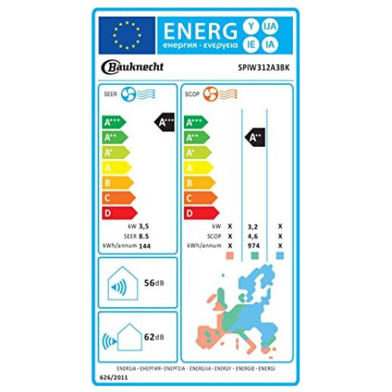 Whirlpool SPIW312A3BK Inverter klíma