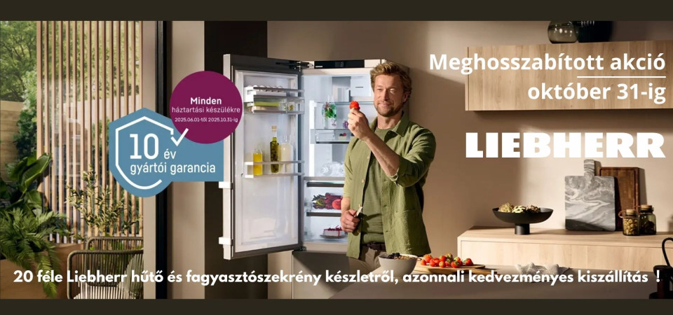 Liebherr hűtőszekrénye, fagyasztószekrények, ládák, beépíthető hűtőszekrények