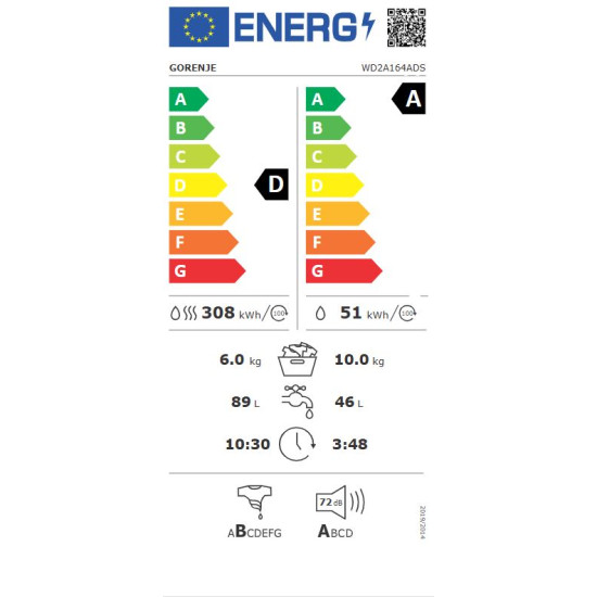 Gorenje WD2A164ADS Mosó-szárítógép