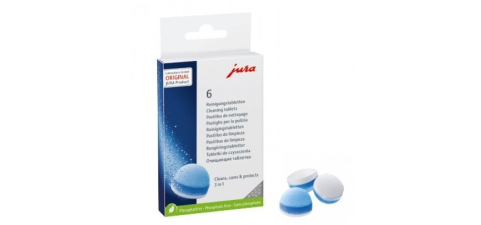 Jura 3FÁZISÚTISZTÍTÓTABLETTA6DBDOBOZ Kávéfőző tisztítószer Jura 3FÁZISÚTISZTÍTÓTABLETTA6DBDOBOZ Kávéfőző tisztítószer