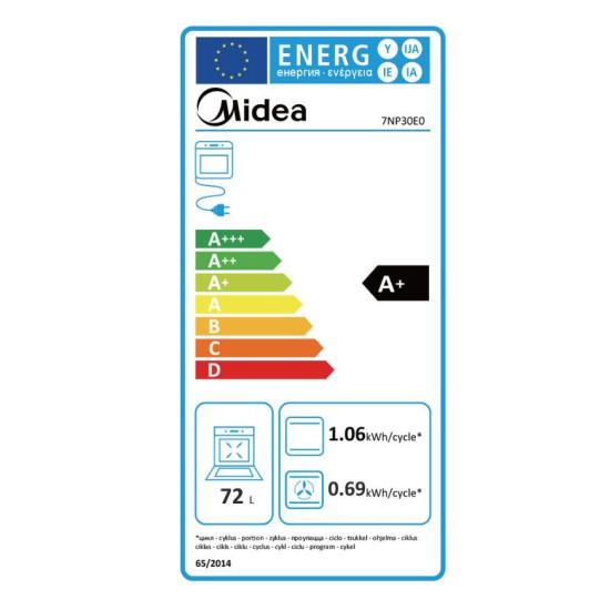 Midea 7NM30T0 Beépíthető villany sütő