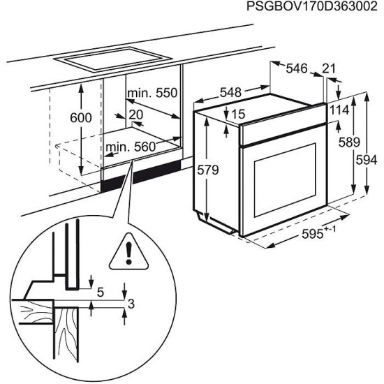 AEG BEB351110M Beépíthető villany sütő