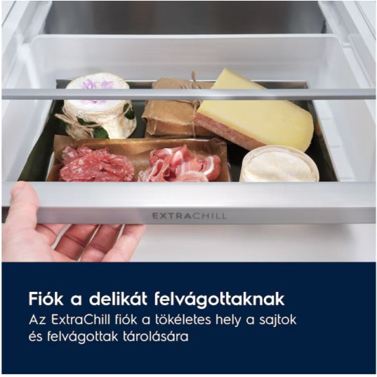Electrolux ENT6MD19S3 Beépíthető kombinált alul fagyasztós hűtő