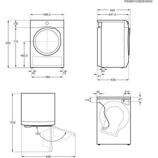 Electrolux EW7D394UCE Hőszivattyús szárítógép