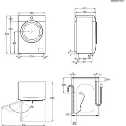 Electrolux EWS6326BE Elöltöltős mosógép