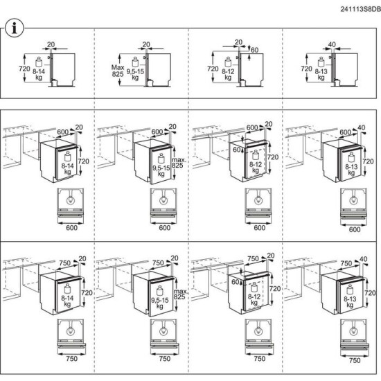 AEG FHK74707P Beépíthető 12-15 terítékes mosogatógép