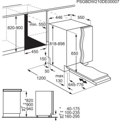 AEG FSE72517P Beépíthető 9-10 terítékes mosogatógép