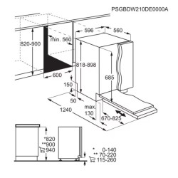 AEG FSE75768P Beépíthető 12-15 terítékes mosogatógép