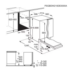 AEG FSK94858P Beépíthető 12-15 terítékes mosogatógép