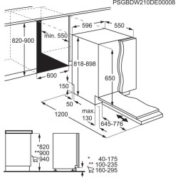 AEG GI6210D2SG Beépíthető 12-15 terítékes mosogatógép