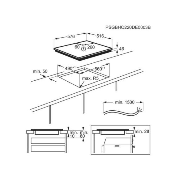 AEG IKB64301XB Beépíthető indukciós főzőlap