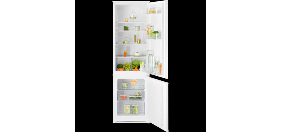 Electrolux LNS3LE18S Beépíthető kombinált alul fagyasztós hűtő