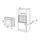 MasterKitchen MKMW45446PRXS Állószekrénybe építhető mikrohullámú sütő