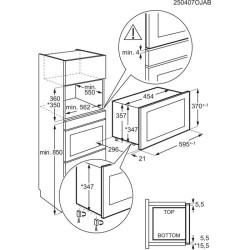AEG NMB6S171SB Felsőszekrénybe építhető mikrohullámú sütő