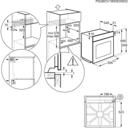 AEG OA5CB31SM Beépíthető villany sütő
