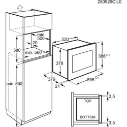 AEG TMS5G25IEM Állószekrénybe építhető mikrohullámú sütő