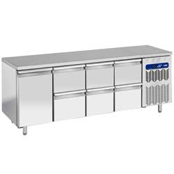 Diamond TG4N/L+3XK1/2-L Ipari hűtött munkaasztal