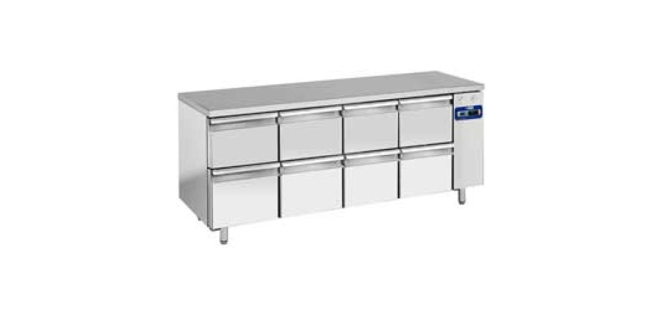 Diamond TS4N/L+4XK1/2-L Ipari hűtött munkaasztal