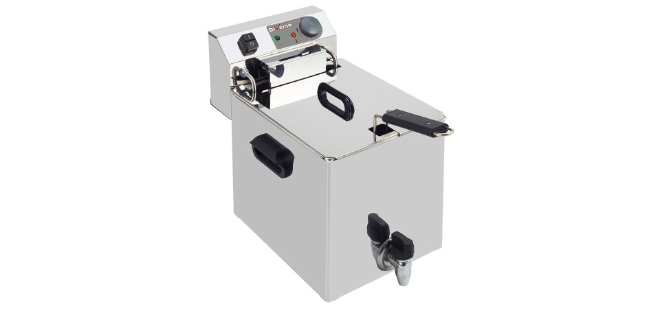DIVERSO by Diamond WR-EF10-S1 Ipari elektromos fritőz
