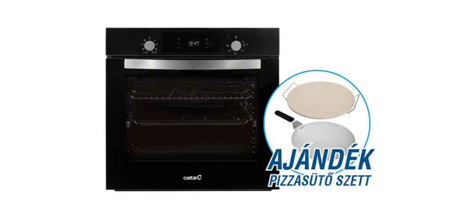 Cata CATA - Beépíthető sütő MDS-8007 BK + Ajándék Pizzasütő szett Beépíthető villany sütő Cata CATA - Beépíthető sütő MDS-8007 BK + Ajándék Pizzasütő szett Beépíthető villany sütő