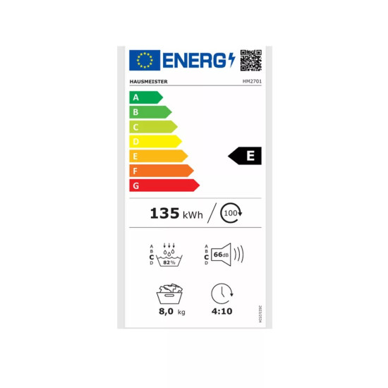 Hausmeister HM2701 Hőszivattyús szárítógép