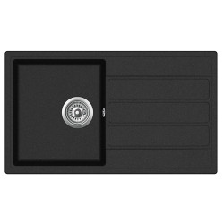 Evido EVIDO Easy 45S gránit mosogató, 760 x 440 mm, antracit 105982 Gránit mosogatótálca
