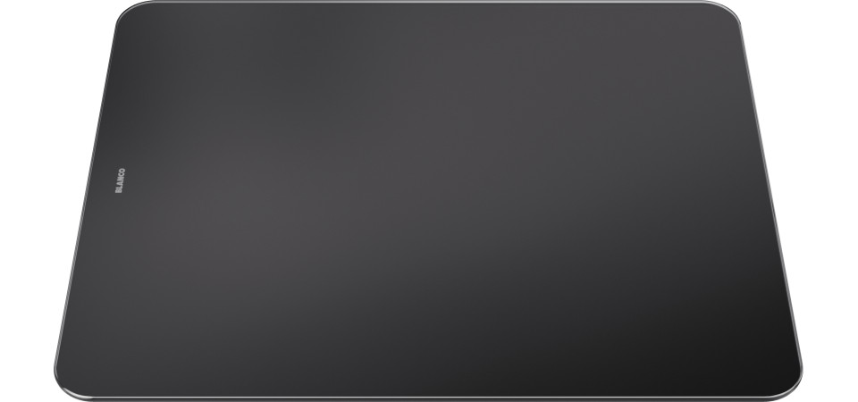 Blanco Üveg vágólap fekete ZENAR 367x460 223078 Vágódeszka