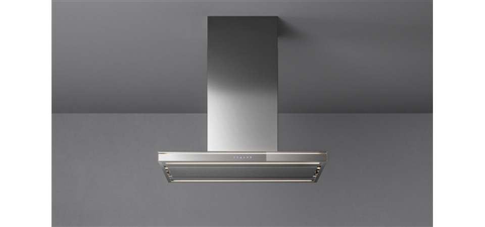 FALMEC Falmec LUMINA NRS 90 cm sziget páraelszívó, inox/üveg 2344874 Sziget páraelszívó