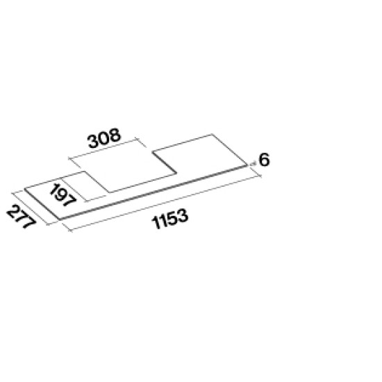FALMEC MOVE beépíthető páraelszívó, 120 cm, fehér 2353333 Aláépíthető páraelszívó