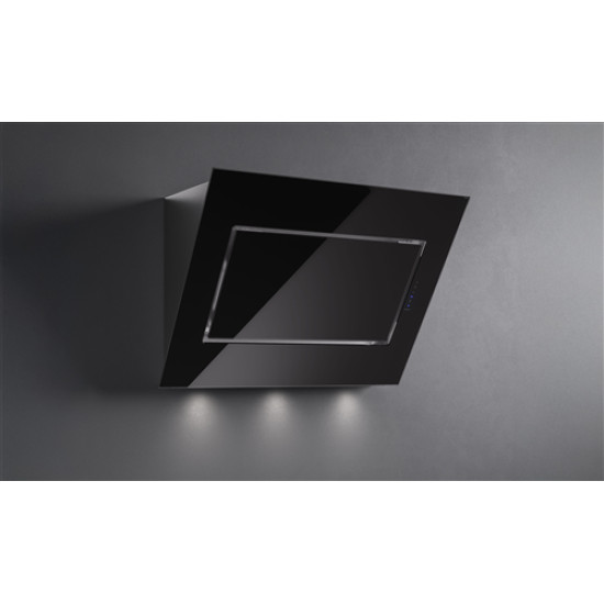 FALMEC Falmec QUASAR 60 cm fali páraelszívó, fekete üveg 2353982 Kürtős páraelszívó