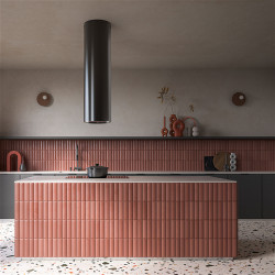 FALMEC POLAR, fali páraelszívó, 35 cm, fekete, kifutó 2354620 Kürtős páraelszívó