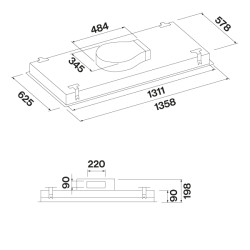 FALMEC NUVOLA mennyezeti páraelszívó 2363189 Mennyezetbe építhető páraelszívó FALMEC NUVOLA mennyezeti páraelszívó 2363189 Mennyezetbe építhető páraelszívó
