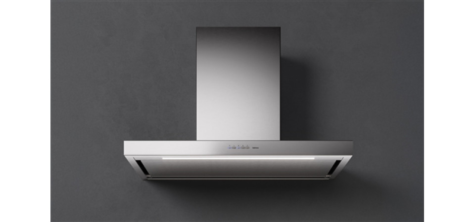 FALMEC PLANE NRS PLUS fali páraelszívó, 90 cm, inox 2367361 Kürtős páraelszívó