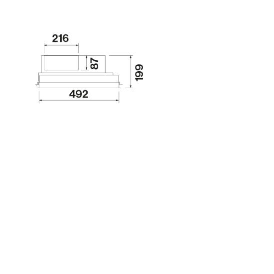 FALMEC MIRAGE mennyezeti páraelszívó, 100 cm, inox 2369778 Kürtős páraelszívó