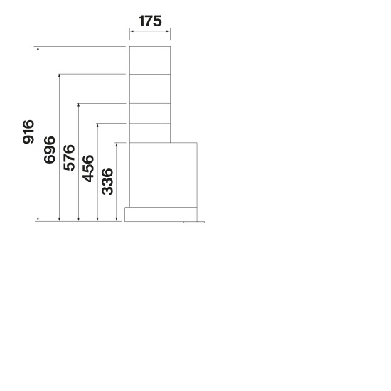 FALMEC VIRGOLA TOUCH COMFORT beépíthető páraelszívó 2370750 Kürtős páraelszívó