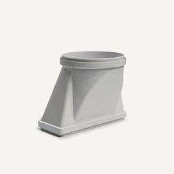 FALMEC Falmec átalakító csatlakozó/toldó idom, D=125mm / 150x70 mm 2707976 Borospohár tartó mosogatógéphez