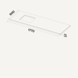 FALMEC Falmec ZENITH 180 cm LED üveg panel sziget elszívóhoz 2710129 Borospohár tartó mosogatógéphez