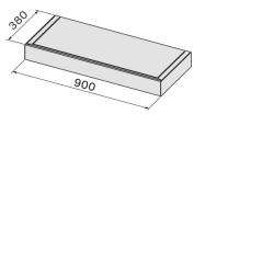 FALMEC Falmec SHELF  növénytartó tálca 90 cm polc modulhoz, inox 2713663 Borospohár tartó mosogatógéphez