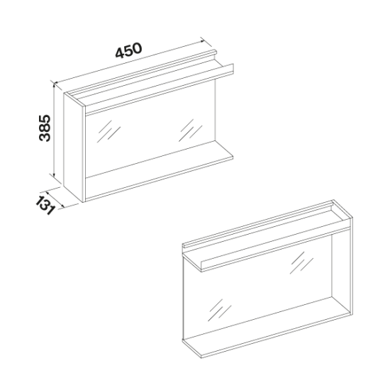 FALMEC Falmec BROOKLYN 45 cm oldalmodul, fekete 2714592 Borospohár tartó mosogatógéphez