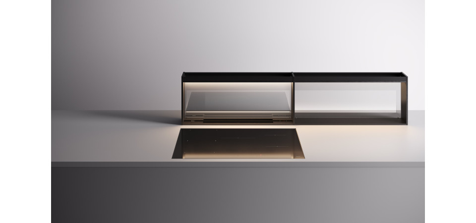 FALMEC Falmec BROOKLYN 90 cm oldalmodul, fekete 2714615 Borospohár tartó mosogatógéphez