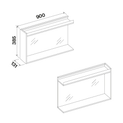 FALMEC Falmec BROOKLYN 90 cm oldalmodul, fekete 2714615 Borospohár tartó mosogatógéphez