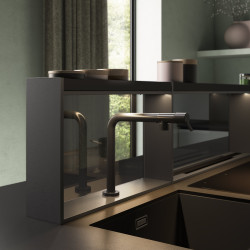 FALMEC Falmec BROOKLYN 60 cm oldalmodul, fekete, csap kivágással 2714622 Borospohár tartó mosogatógéphez