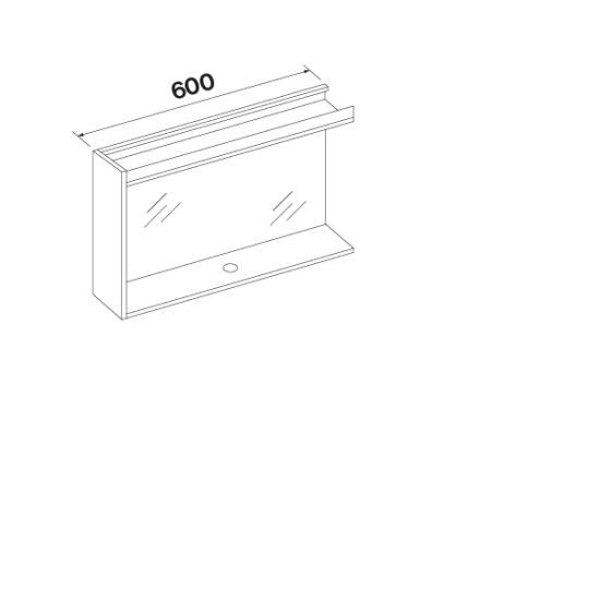 FALMEC Falmec BROOKLYN 60 cm oldalmodul, fekete, csap kivágással 2714622 Borospohár tartó mosogatógéphez