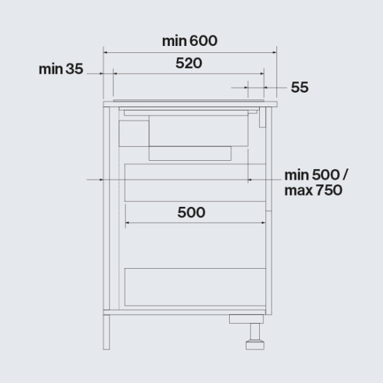 FALMEC Falmec ZERO EASY 84 cm indukciós főzőlap beépített elszívóval (keringetés) 2901145 Pultba építhető páraelszívó