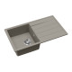 Evido EVIDO Easy 45S gránit mosogató, 760 x 440 mm, platina 442068 Gránit mosogatótálca