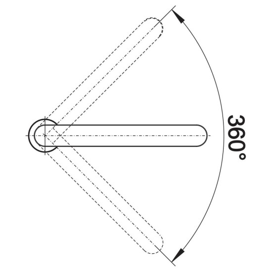 Blanco ELOSCOPE-F II csaptelep, króm, ablak elé szerelhető, HD 516672 Rozsdamentes acél csaptelep
