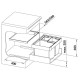 Blanco FLEXON II XL 60/3 hulladéktároló rendszer 521473 Beépíthető hulladéktároló