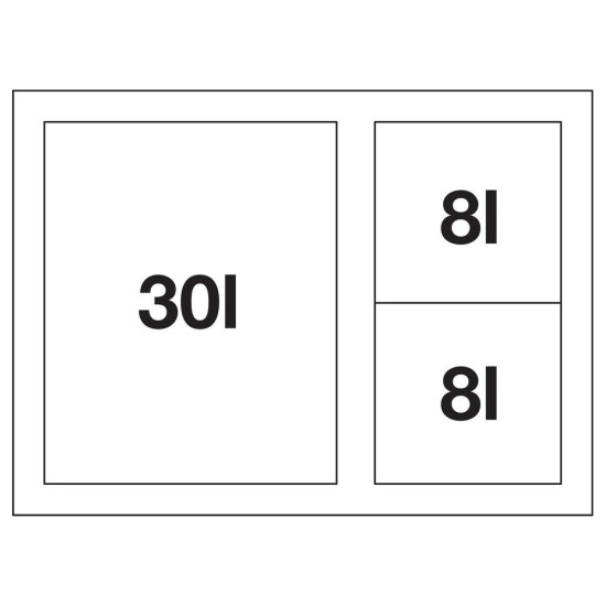 Blanco FLEXON II XL 60/3 hulladéktároló rendszer 521473 Beépíthető hulladéktároló