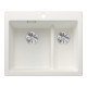 Blanco PLEON 6 Split SILGRANIT mosogató, balos, fehér 521693 Gránit mosogatótálca